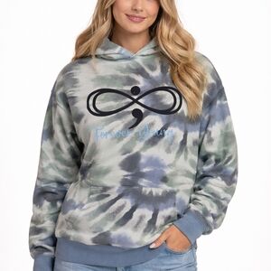 “Forever Young” Graphic Tie Dye Hoodie | M Unisex - Mothership Boutique Original